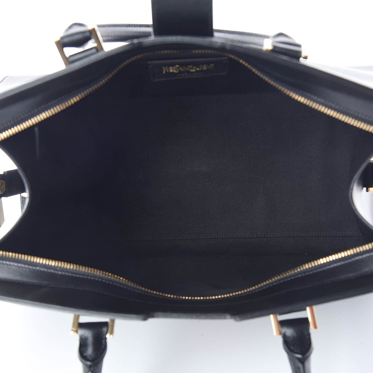 Saint Laurent Textured Calfskin Medium Classic Y Cabas Black 5 of 9