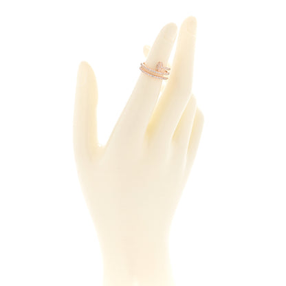 Cartier 18K Pink Gold Diamond Double Juste Un Clou Paved Ring 49 4.75 2 of 6