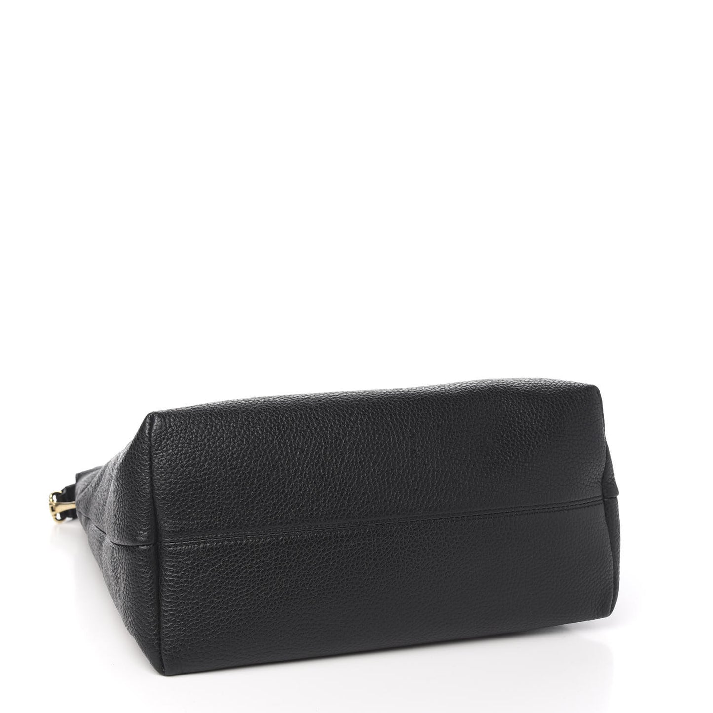 Grainy Calfskin Medium Cale Hobo Black