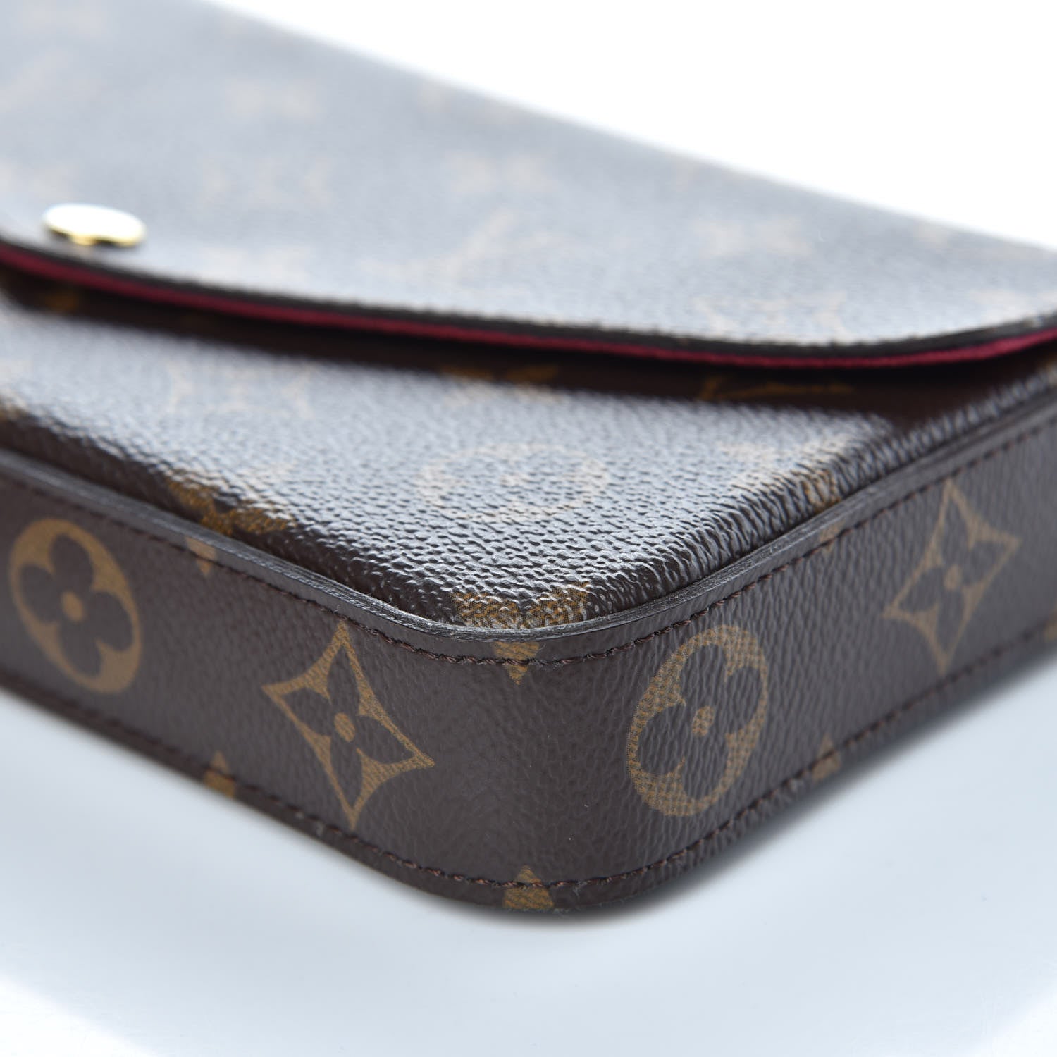 Louis Vuitton Monogram Pochette Felicie Chain Wallet Fuchsia 8 of 8