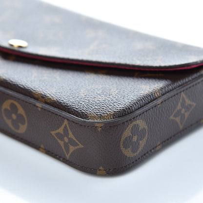 Louis Vuitton Monogram Pochette Felicie Chain Wallet Fuchsia 8 of 8