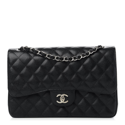 Chanel Caviar Quilted Jumbo Double Flap Black 1 of 11