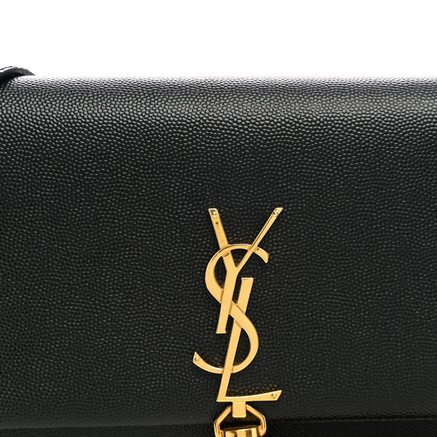 Grain De Poudre Classic Monogram Kate Tassel Chain Wallet Black
