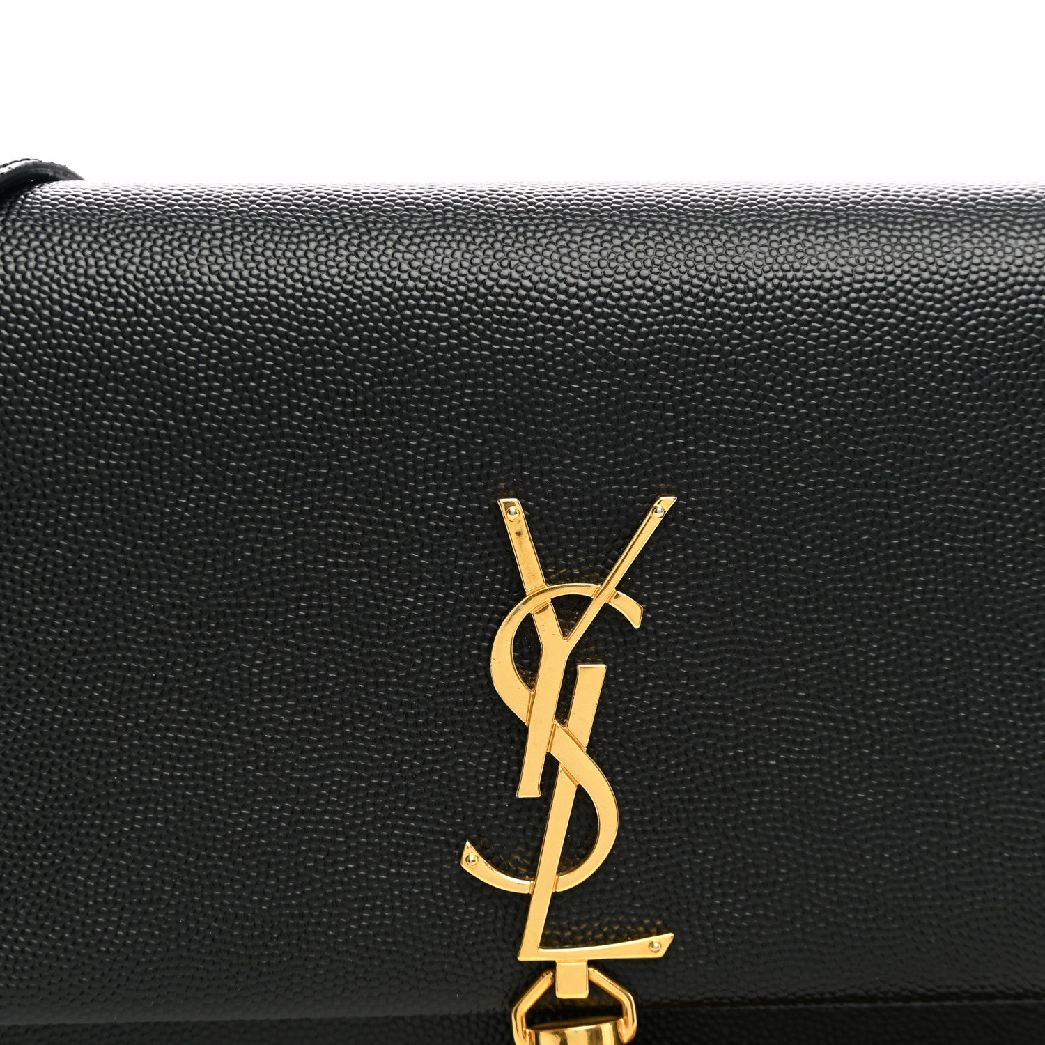 Saint Laurent Grain De Poudre Classic Monogram Kate Tassel Chain Wallet Black 7 of 10