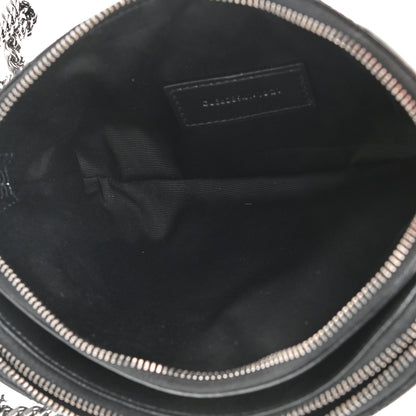 Saint Laurent Grained Lambskin Quilted Mini Becky Double Zip Bag Black 5 of 9