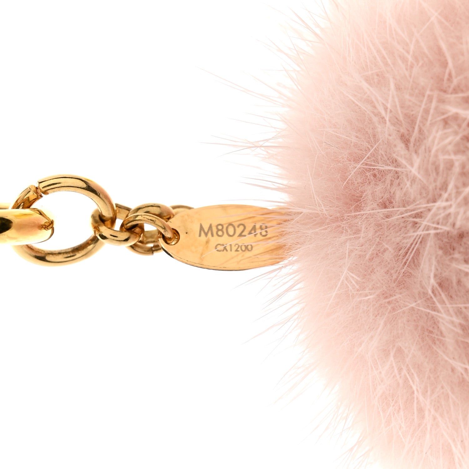 Louis Vuitton Resin Wood Mink Fur Vivienne Snowboard Bag Charm Key Holder 3 of 4