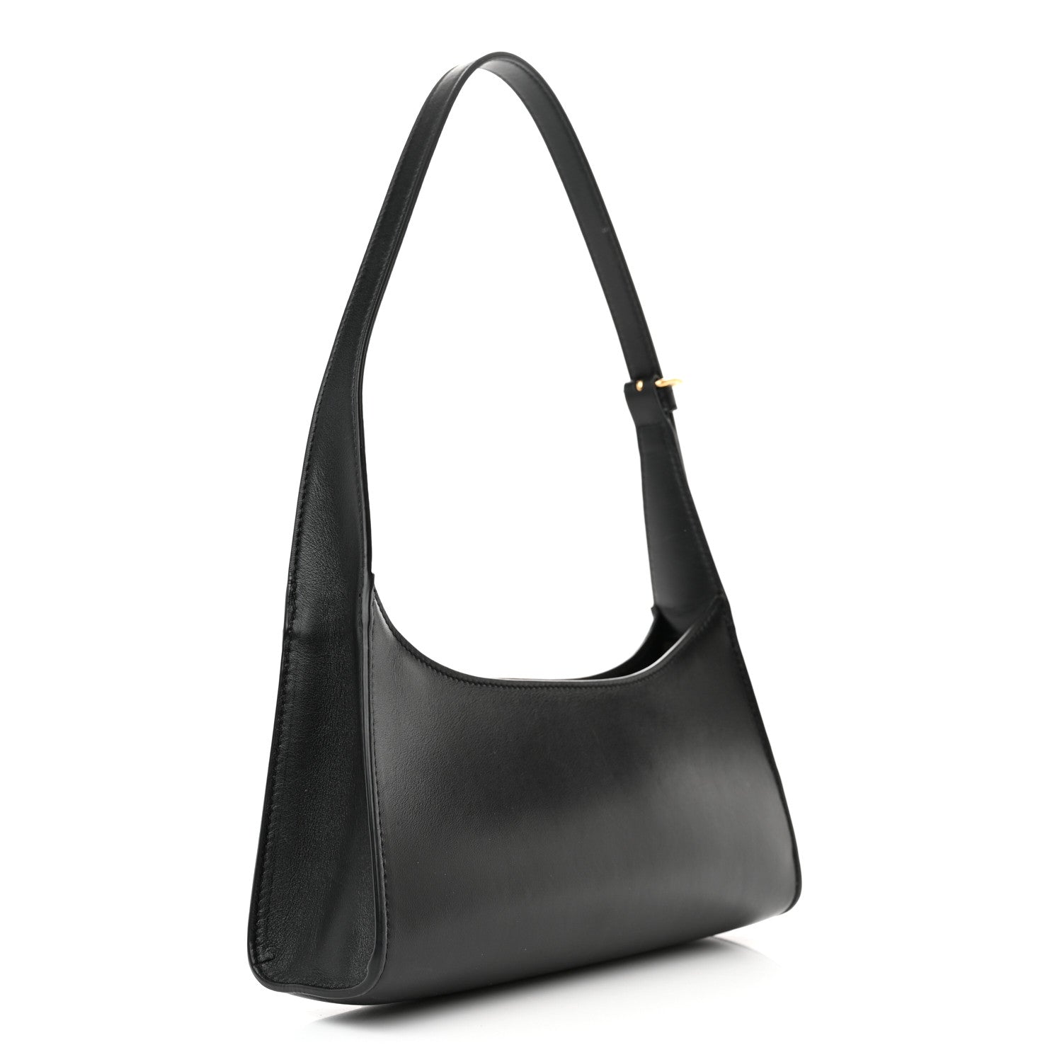 Celine Smooth Calfskin Cuir Triomphe Shoulder Bag Black 3 of 14
