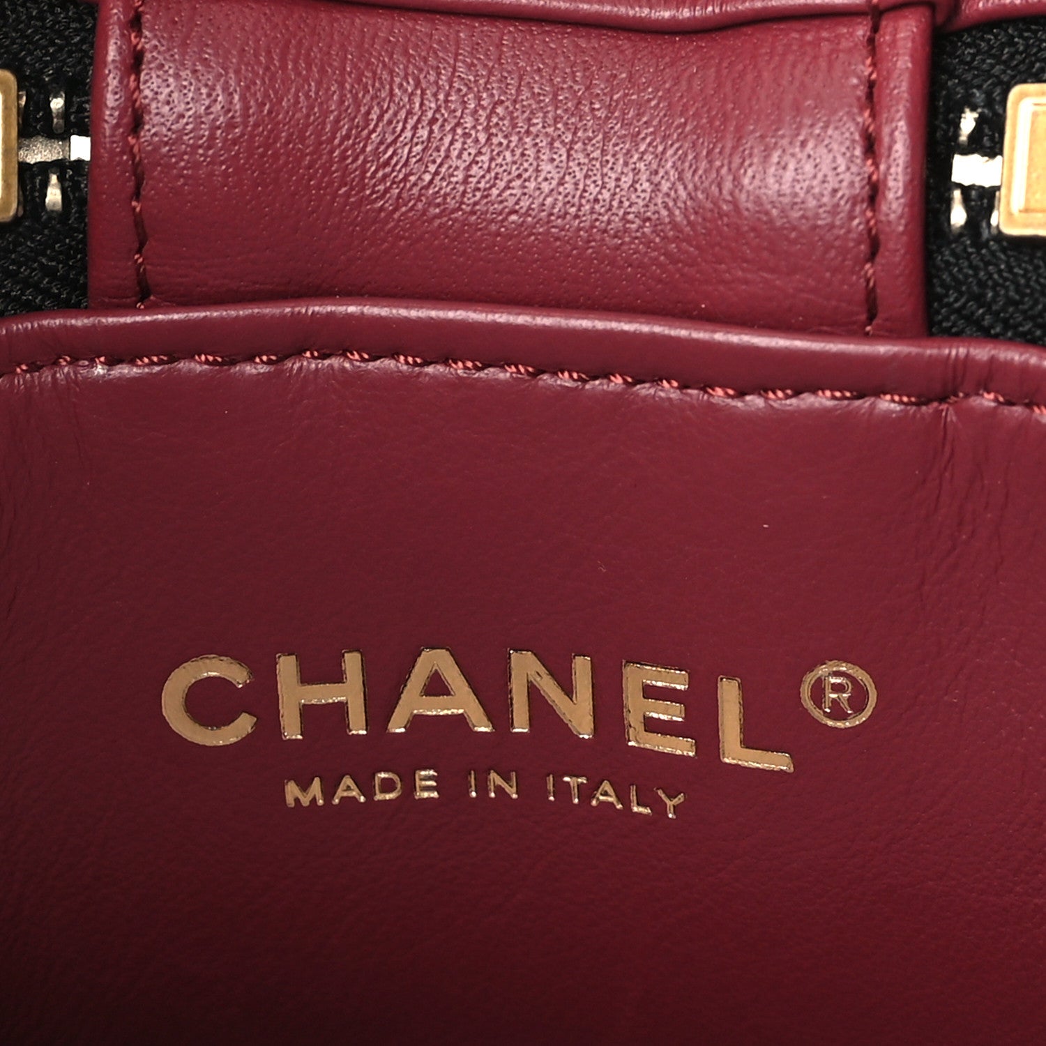Chanel Lambskin Quilted Side Note Vanity Black 5 of 8
