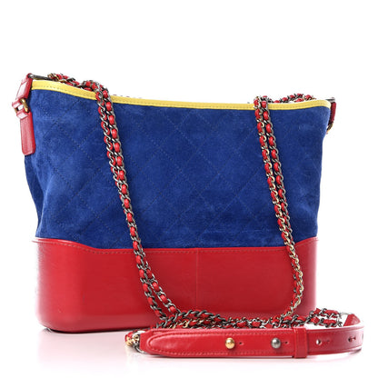 Chanel Suede Calfskin Quilted Medium Gabrielle Hobo Multicolor 3 of 8