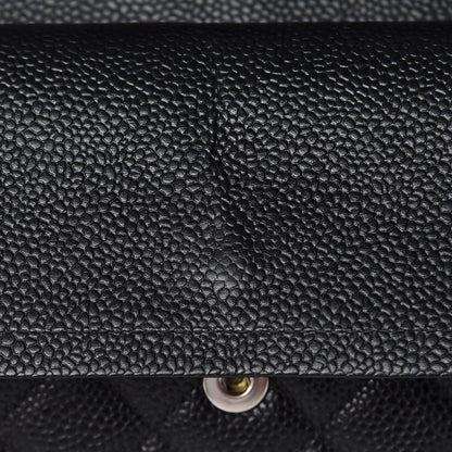 Chanel Caviar Quilted Medium Double Flap Black 19 of 25