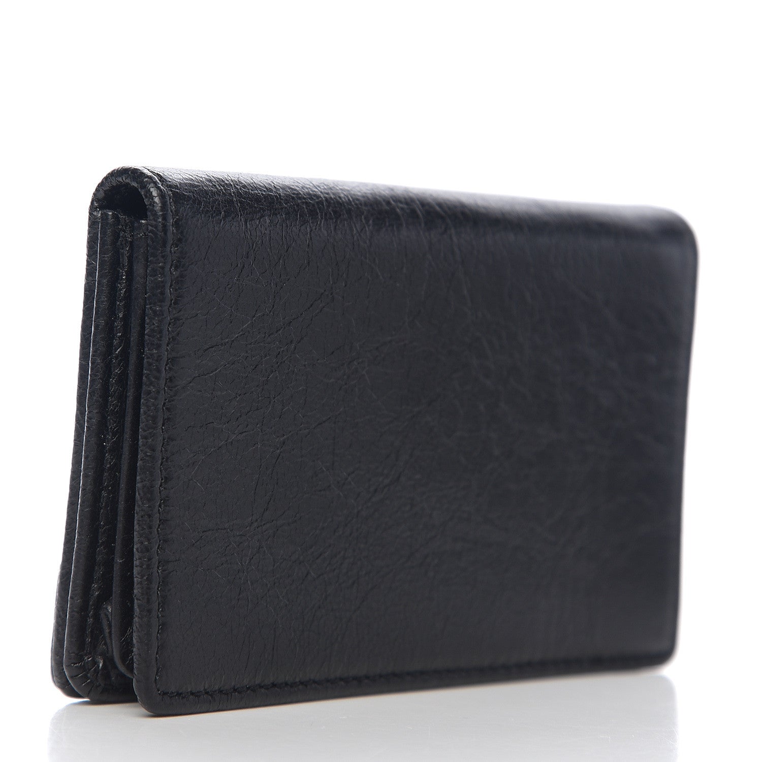Balenciaga Agneau Classic Gold Hardware Card Case Black 2 of 7