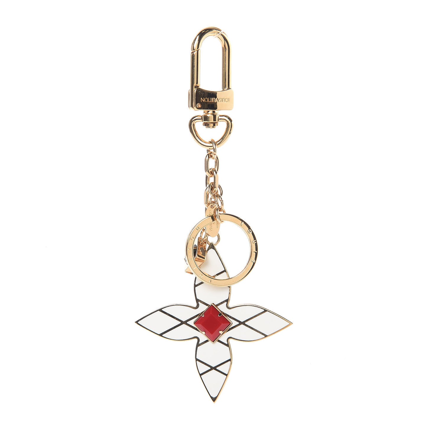 Malletage Flowers Bag Charm Key Holder