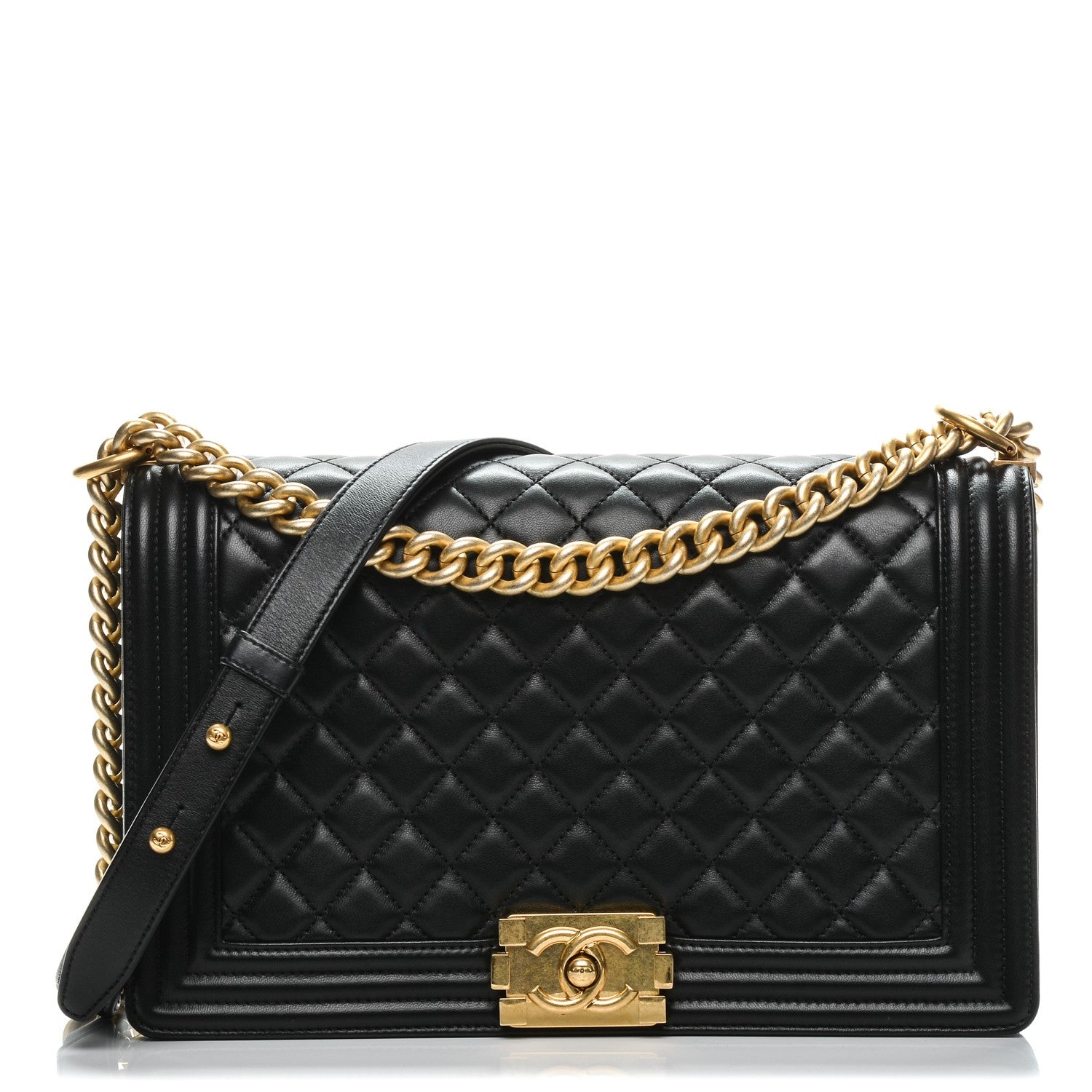 Chanel Lambskin Quilted New Medium Boy Flap Black 1 of 7