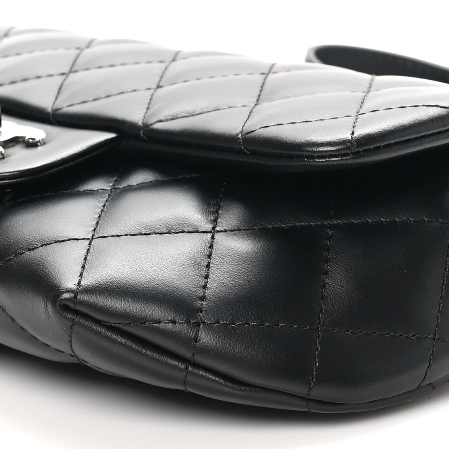 Chanel Calfskin Quilted CC Uniform Flap Belt Bag Black 10 of 11
