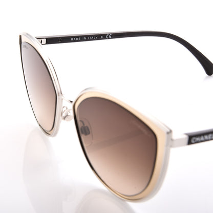 Chanel Metal Cat Eye Sunglasses 4222 Gold 6 of 7
