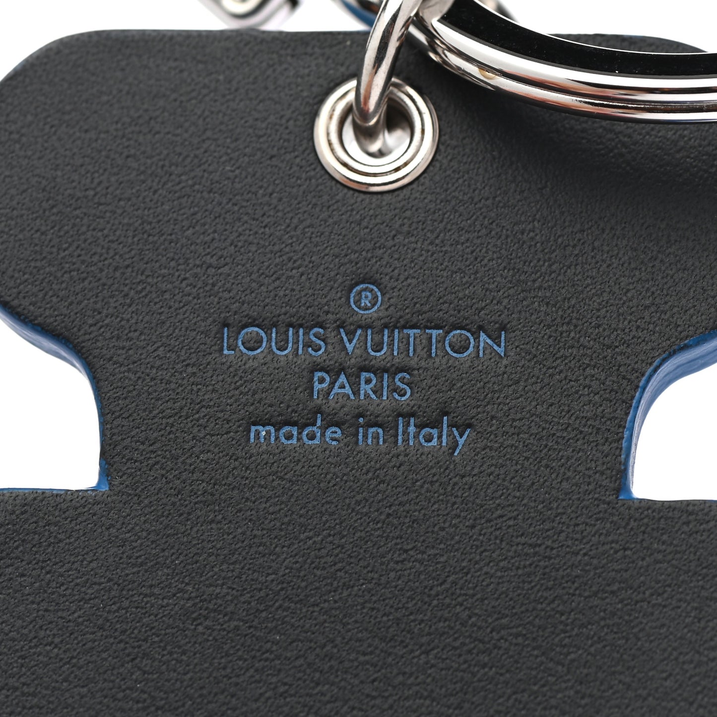Calfskin S Lock Bag Charm Key Holder Silver