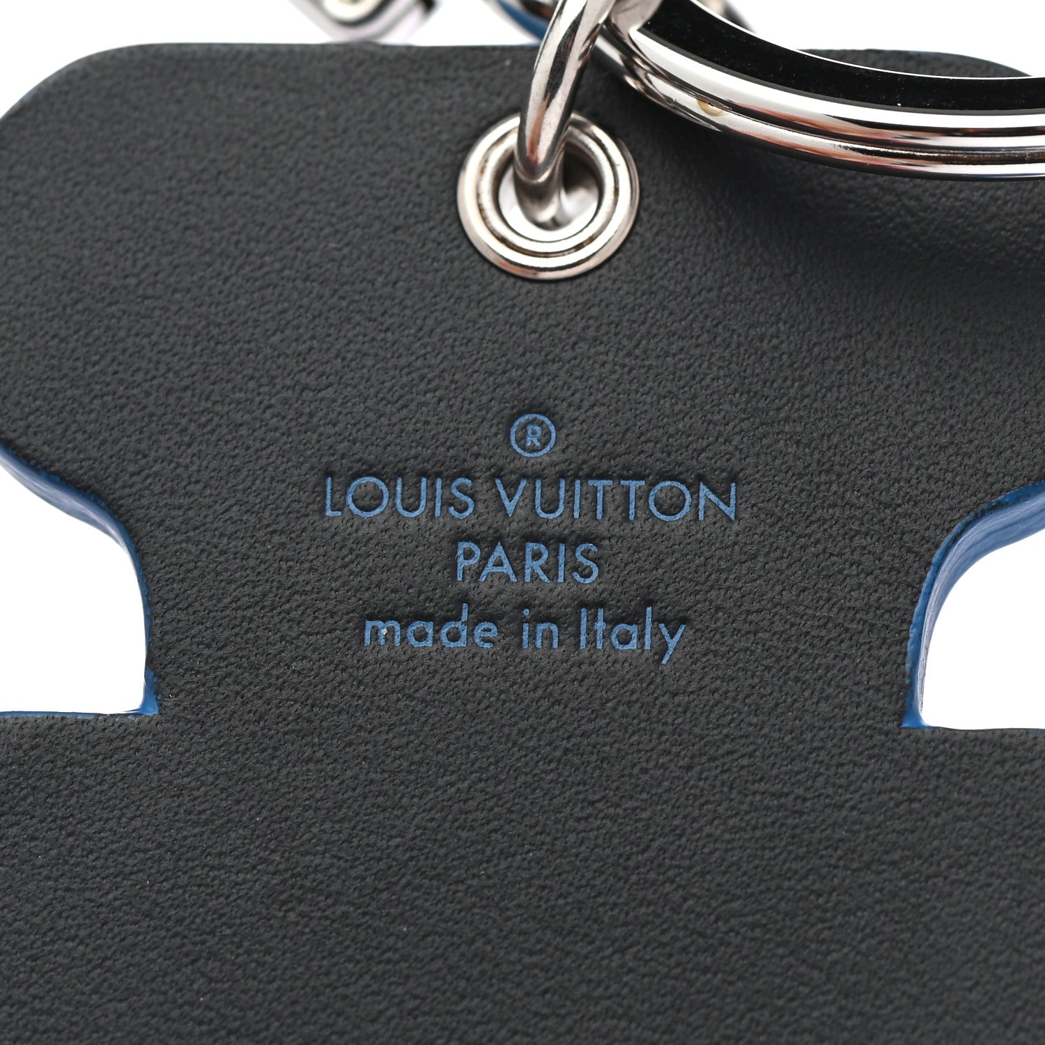 Louis Vuitton Calfskin S Lock Bag Charm Key Holder Silver 3 of 7