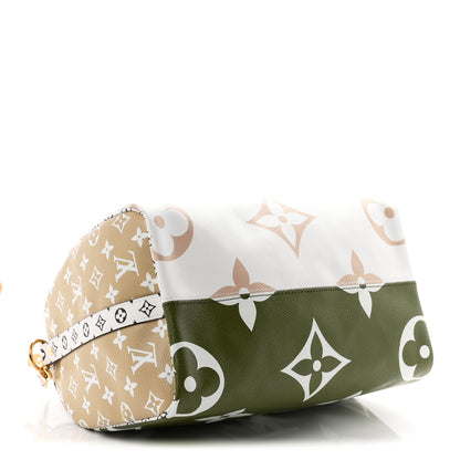 Louis Vuitton Monogram Giant Speedy Bandouliere 30 Kaki Beige 4 of 9