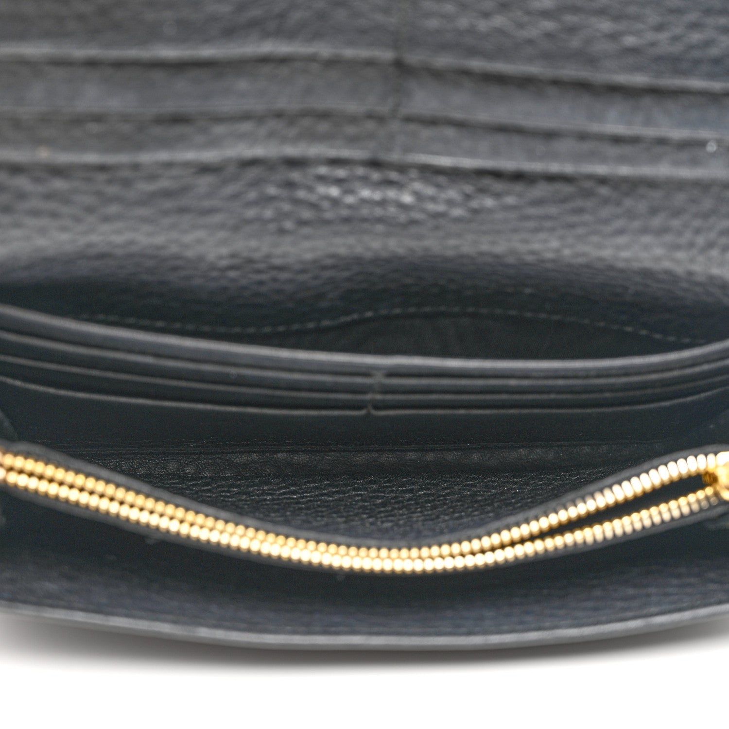 Prada Vitello Daino Continental Flap Wallet Black 5 of 8