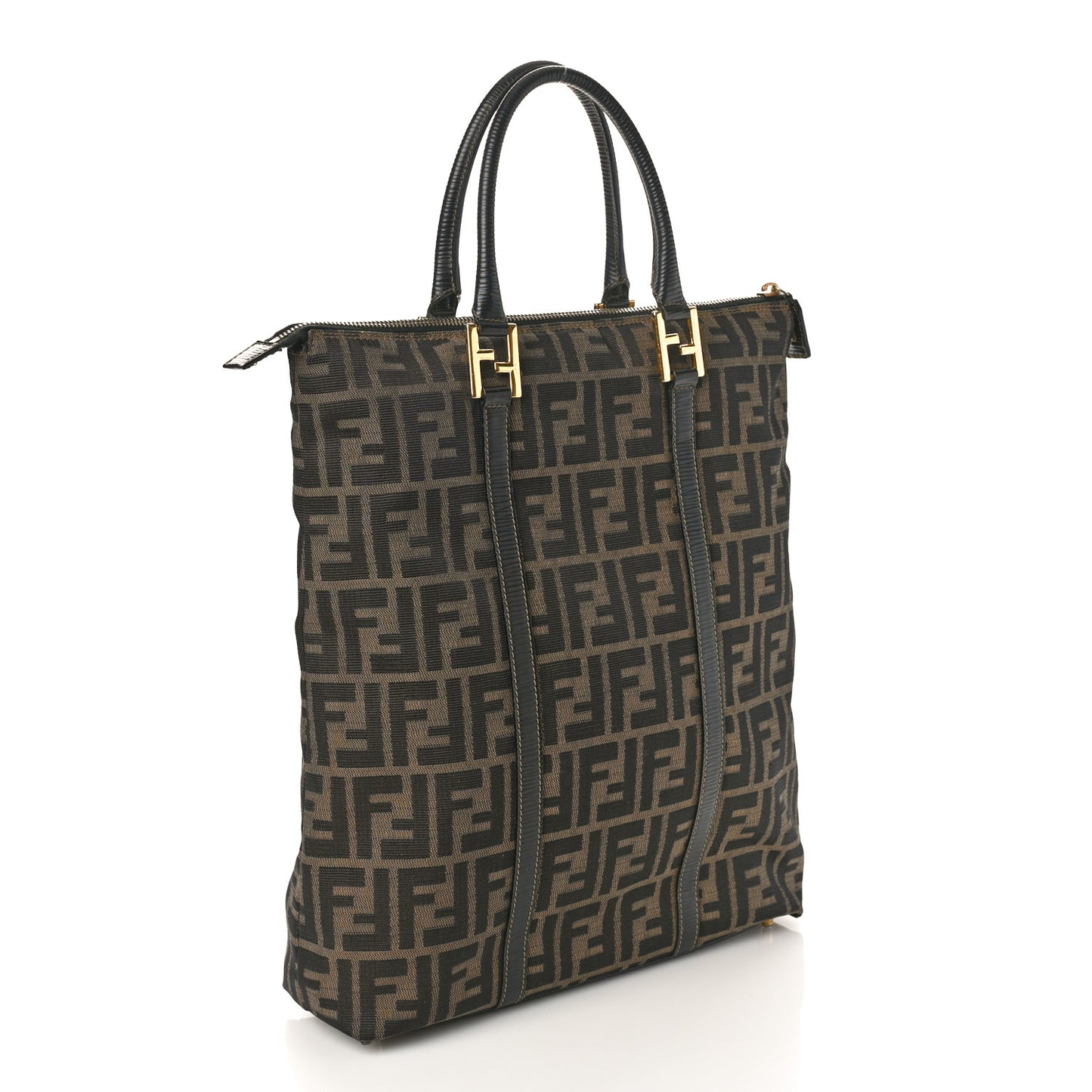 Zucca Vertical Shopping Tote Tobacco Moro