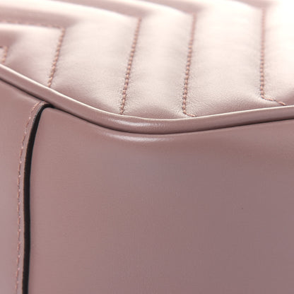Gucci Calfskin Matelasse Small GG Marmont Shoulder Bag Porcelain Rose 13 of 15