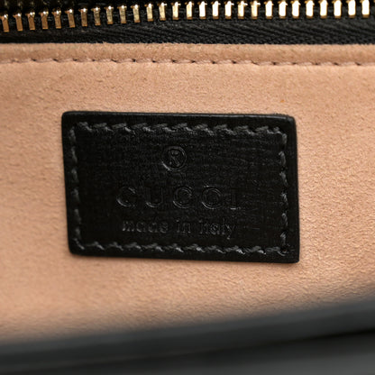 Gucci Azalea Calfskin Horsebit 1955 Shoulder Bag Black 6 of 12