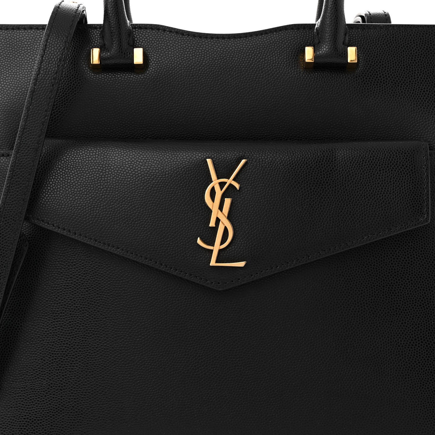 Saint Laurent Grain De Poudre Small Uptown Tote Black 8 of 10