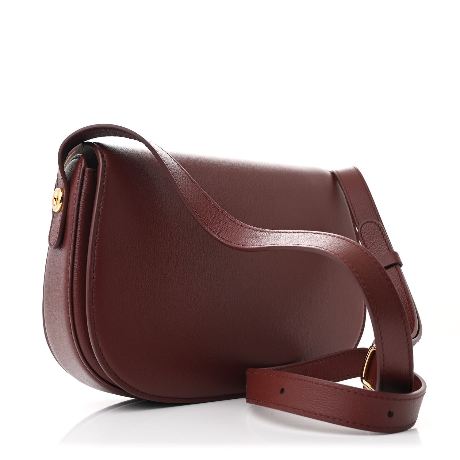 Loro Piana Grained Calfskin Small Ghiera Bag Azuki Beans 3 of 9
