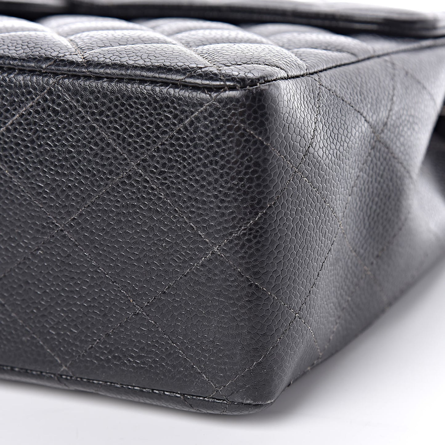 Caviar Quilted Jumbo Single Flap Black