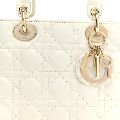 Christian Dior Lambskin Cannage Small My ABCDior Lady Dior Latte 8 of 10