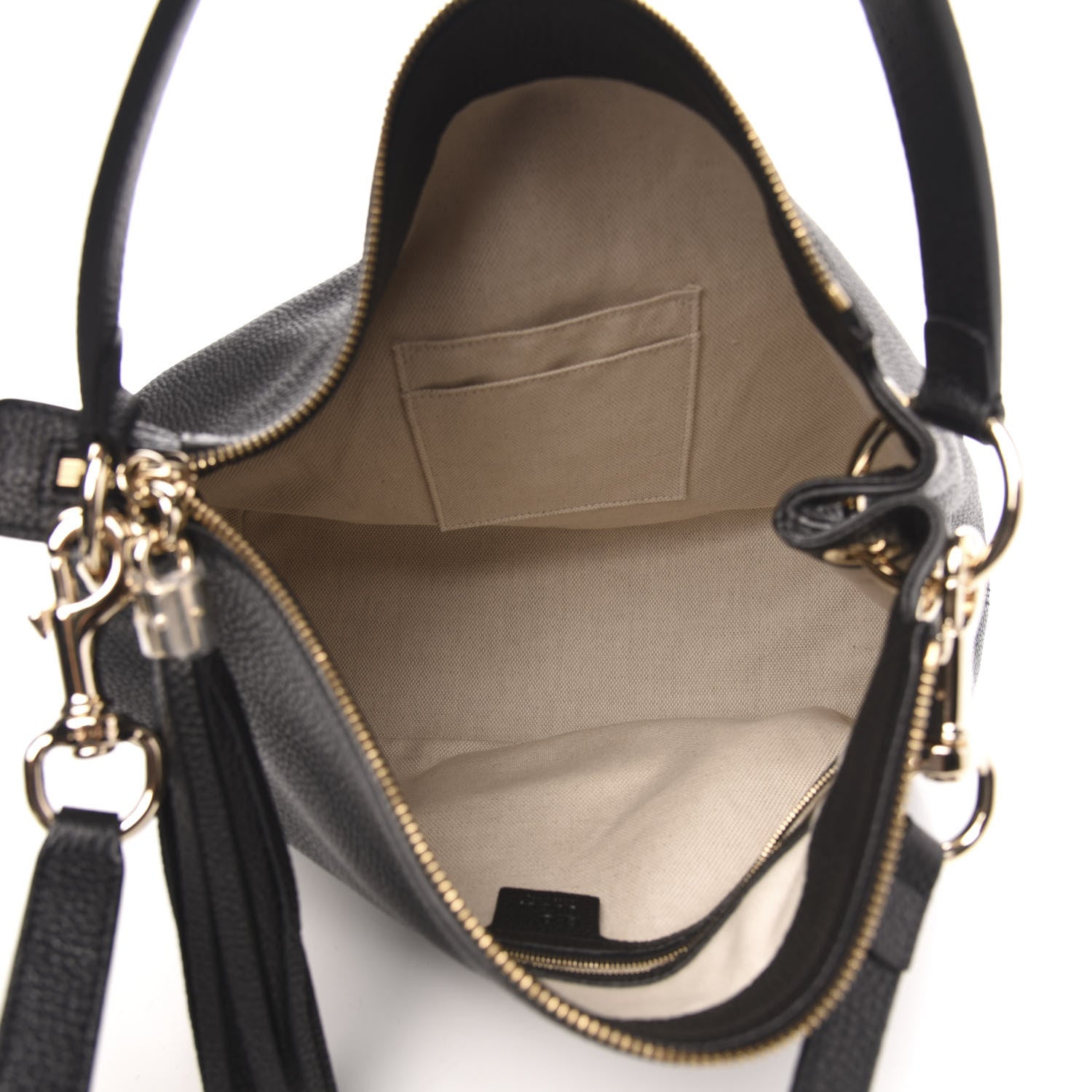 Gucci Pebbled Calfskin Large Soho Hobo Black 5 of 9