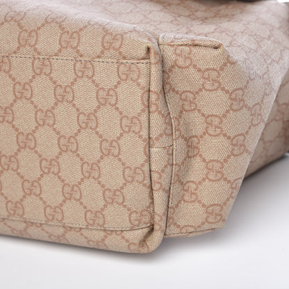 Gucci GG Supreme Monogram Messenger Diaper Bag Beige 10 of 10