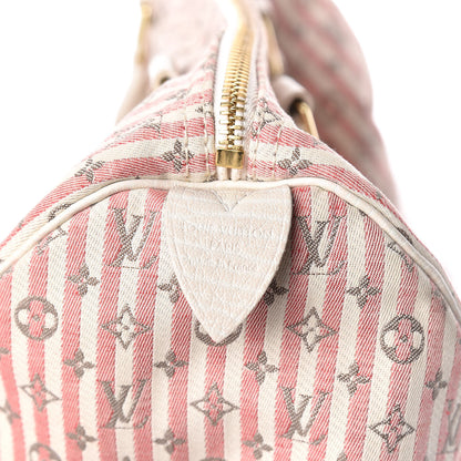 Louis Vuitton Mini Lin Croisette Speedy 30 Rouge 6 of 14