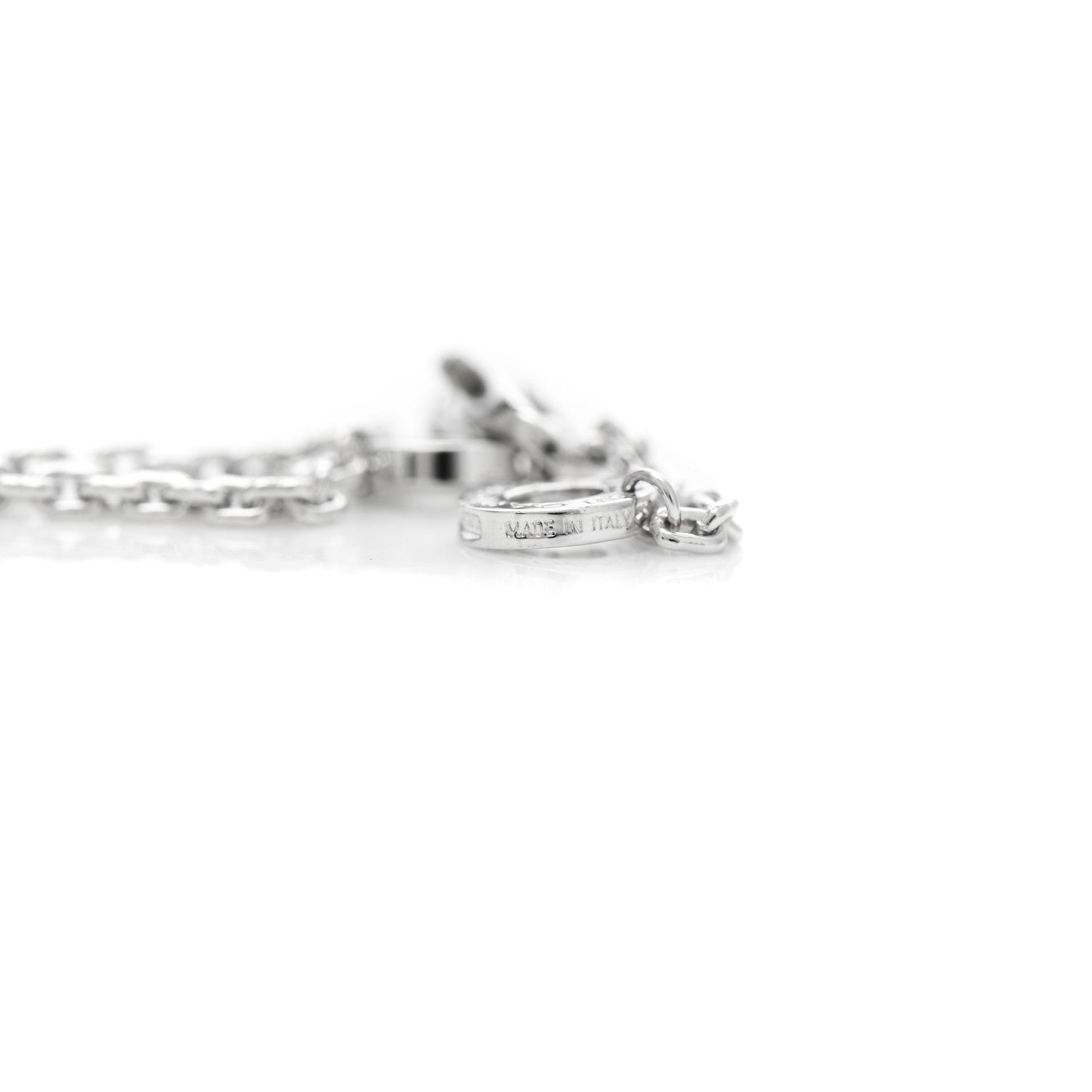 Bulgari 18K White Gold Diamond Serpenti Viper Pave Pendant Necklace 5 of 7