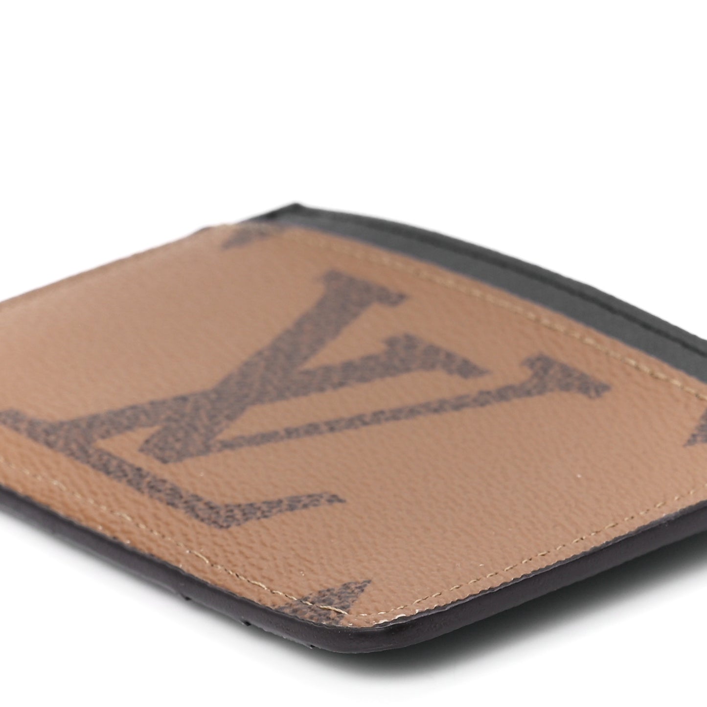 Reverse Monogram Side Up Card Holder