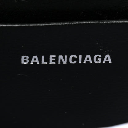 Balenciaga Metallic Calfskin Crocodile Embossed Hourglass Top Handle Bag Mini Silver 5 of 7