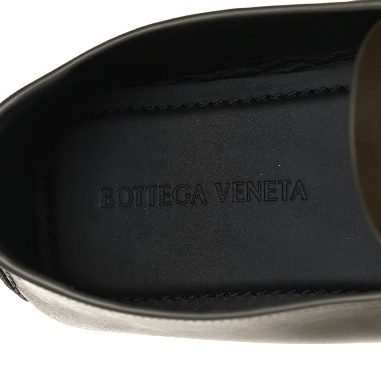 Nappa Intrecciato Driver Loafers 42 Khaki