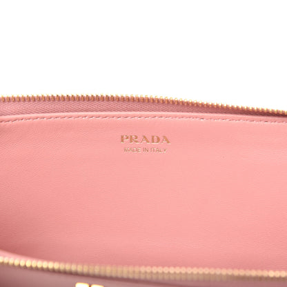 Prada Saffiano Charm Zip Pouch Petalo 6 of 8