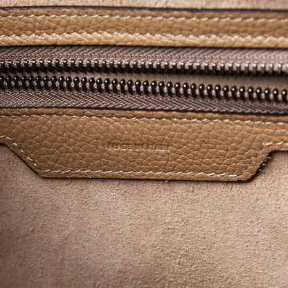Celine Drummed Calfskin Mini Luggage Dune 7 of 11