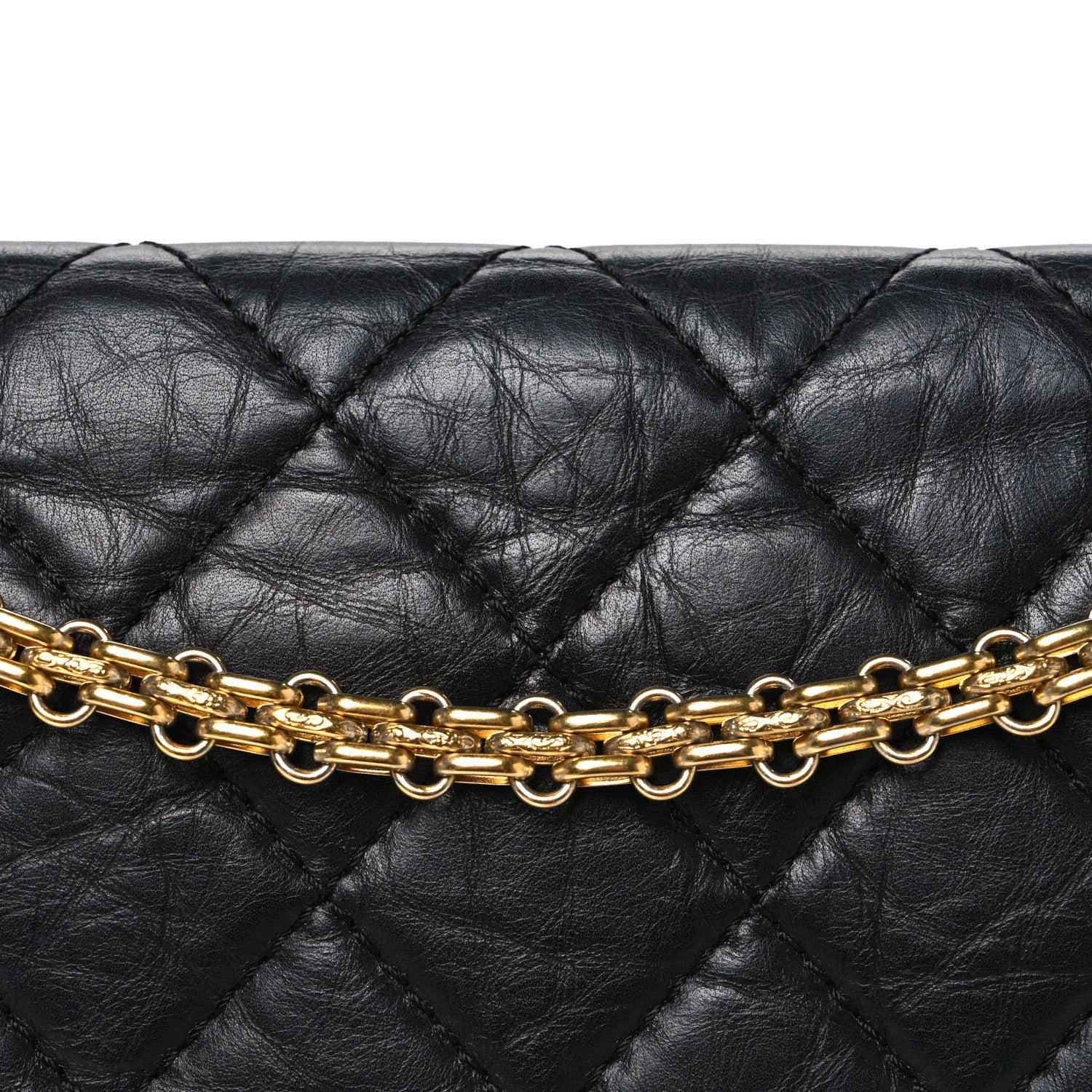 Chanel Aged Calfskin Quilted 2.55 Reissue 227 Flap Black 8 of 10