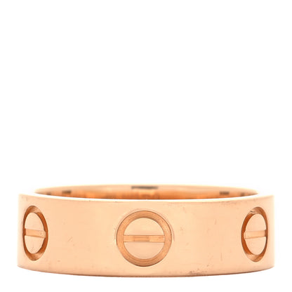 Cartier 18K Pink Gold 5.5mm LOVE Ring 51 5.75 1 of 4