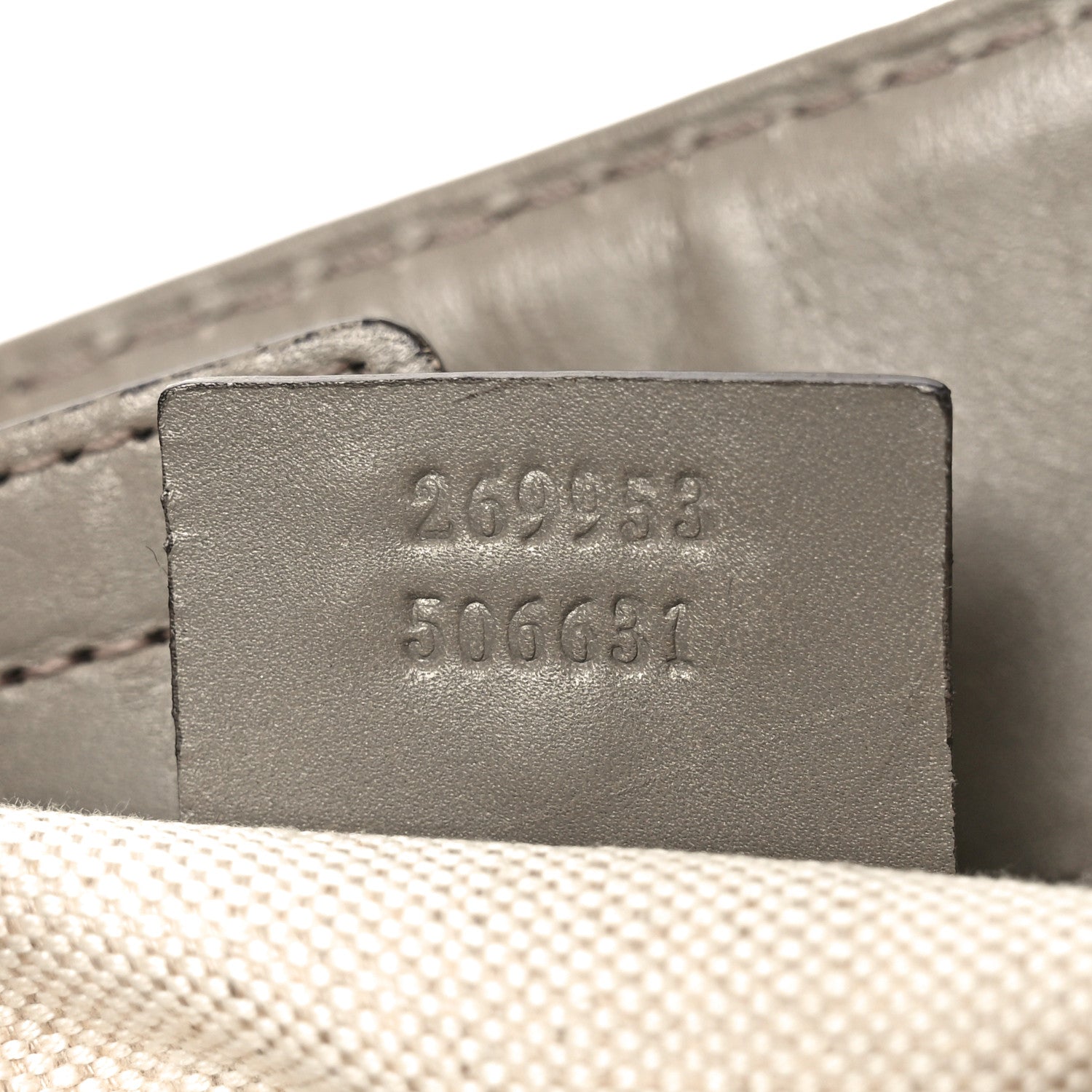 Gucci Guccissima Medium Scarlett Stud Tote Grey 7 of 10