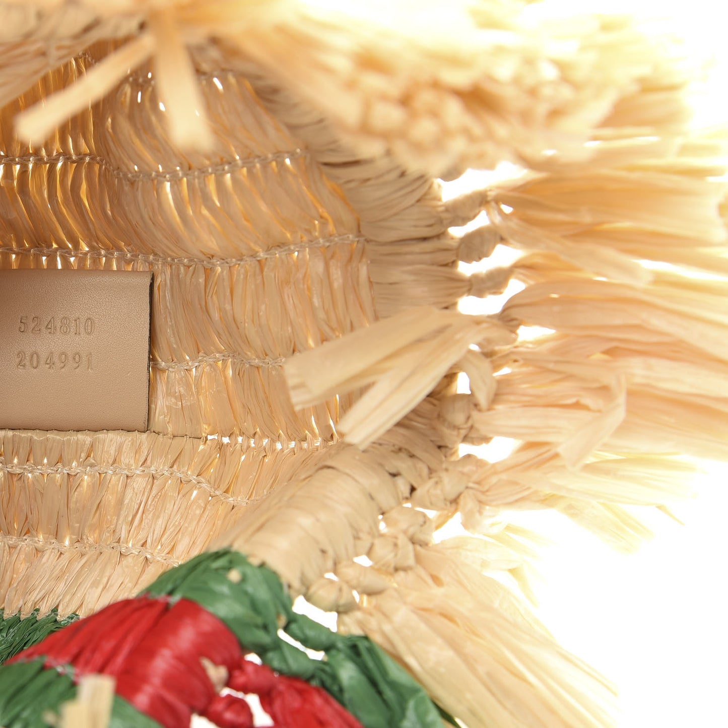 Raffia Linen Web Cestino Tote Bag