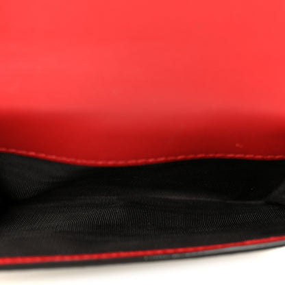 Gucci GG Supreme Monogram Cherry Embellished Card Case Wallet Hibiscus Red 5 of 12