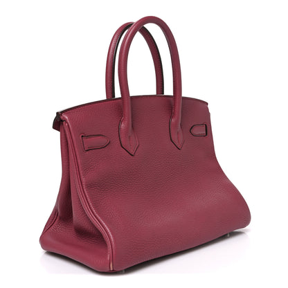 Hermes Taurillon Clemence Birkin 30 Bois de Rose 3 of 12