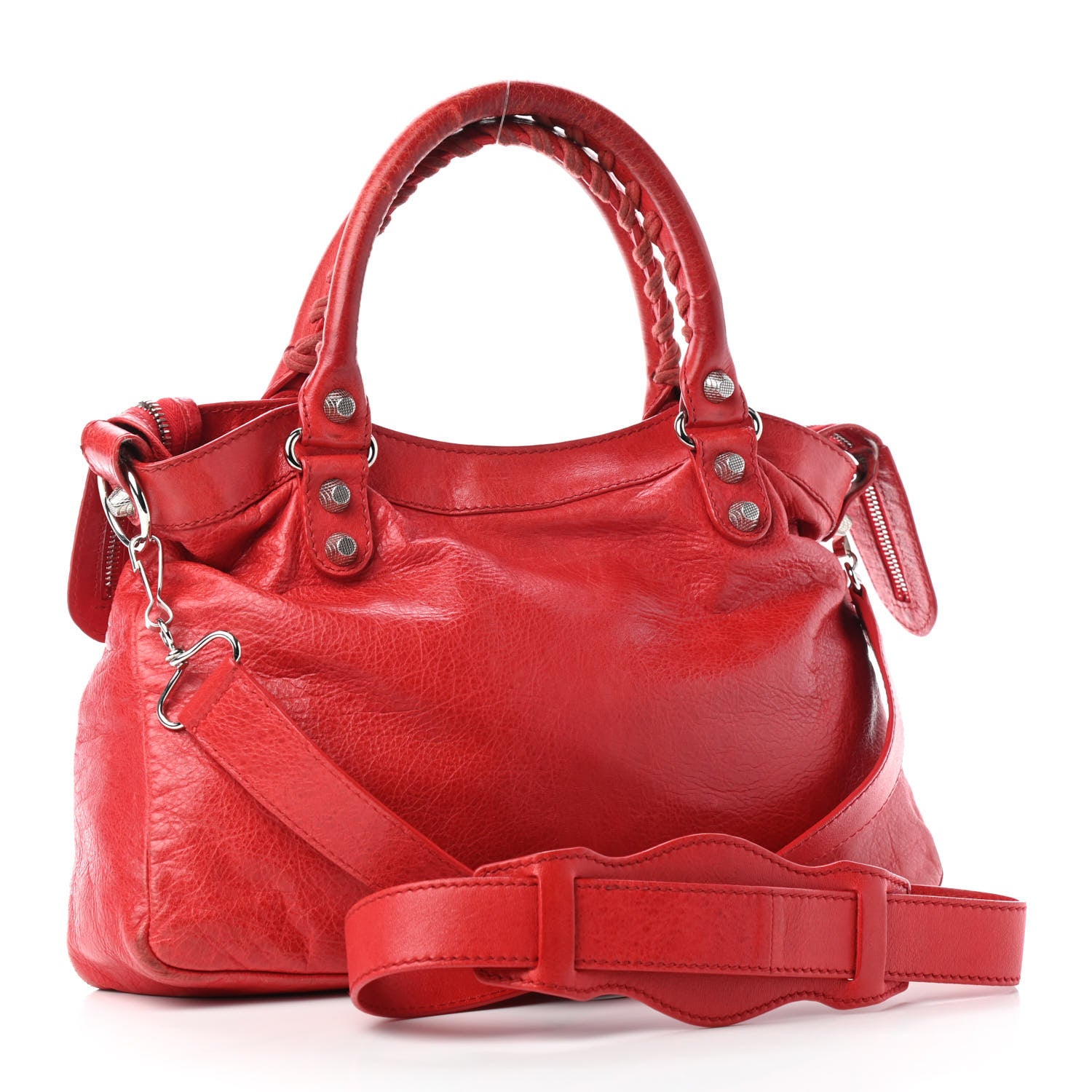 Balenciaga Agneau Giant 12 Silver Hardware Town Rouge Coquelicot 2 of 6