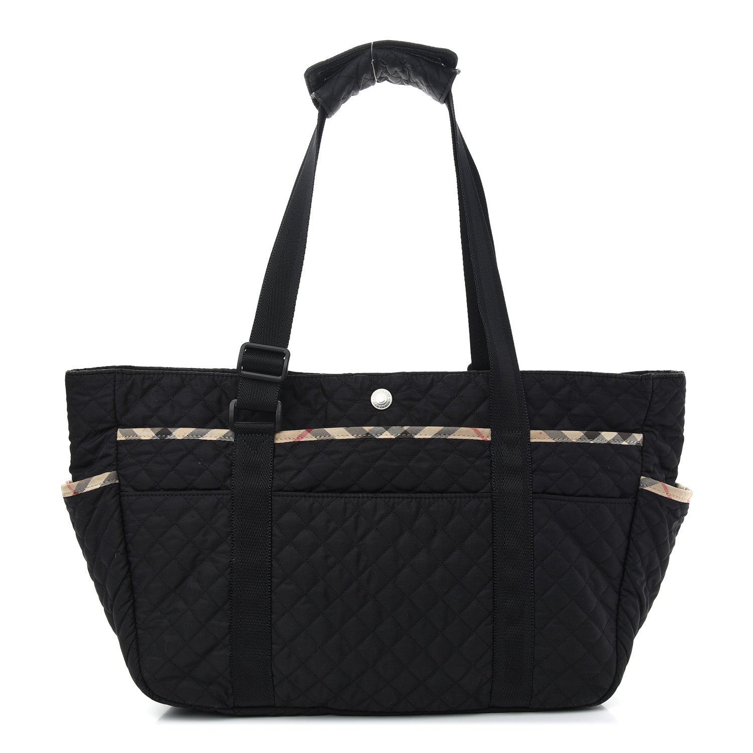 Burberry Nylon Quilted Diaper Bag Black 3 of 9