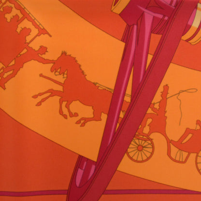Hermes Silk Paris Qui Roule Scarf 90 3 of 7