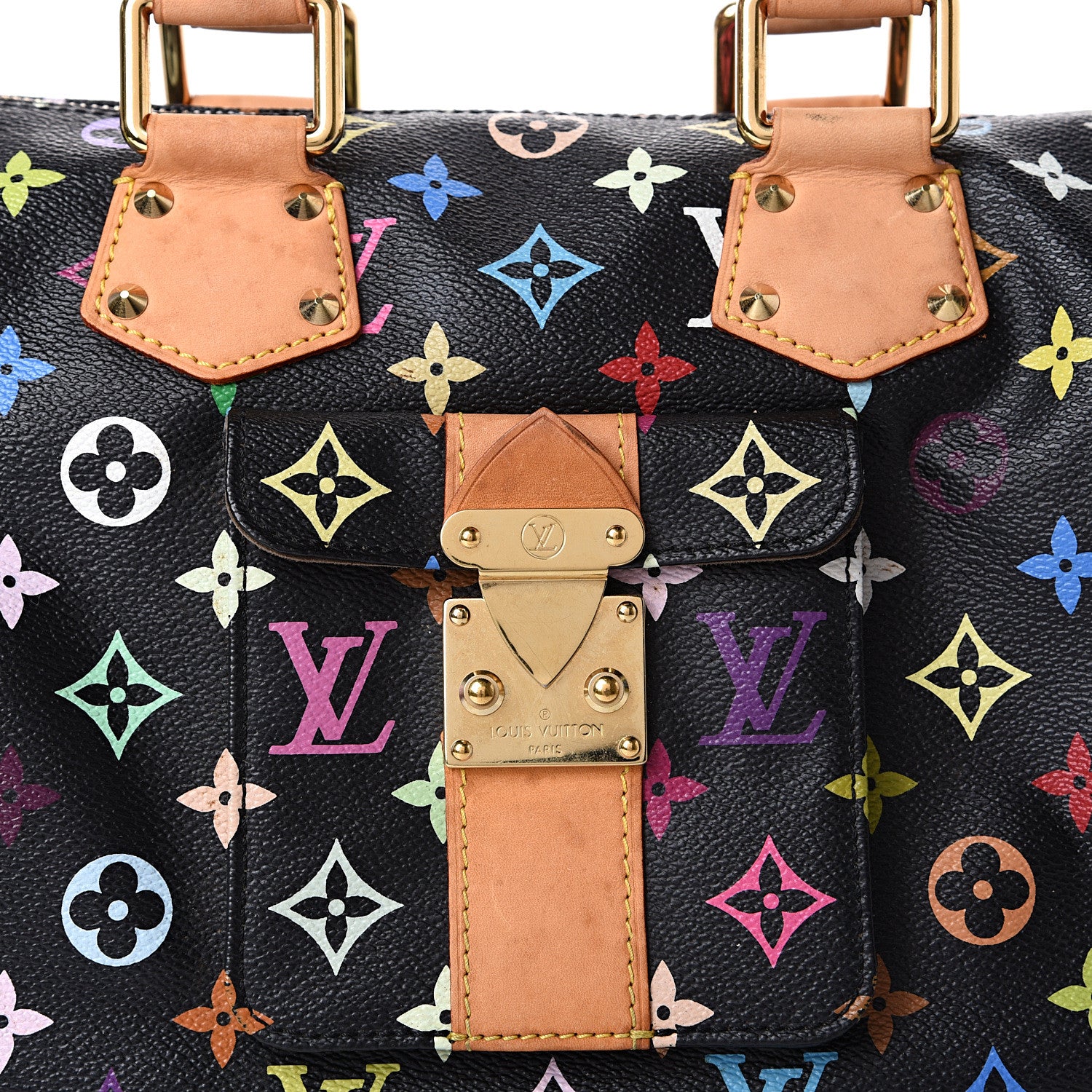 Louis Vuitton Monogram Multicolor Speedy 30 Black 7 of 20