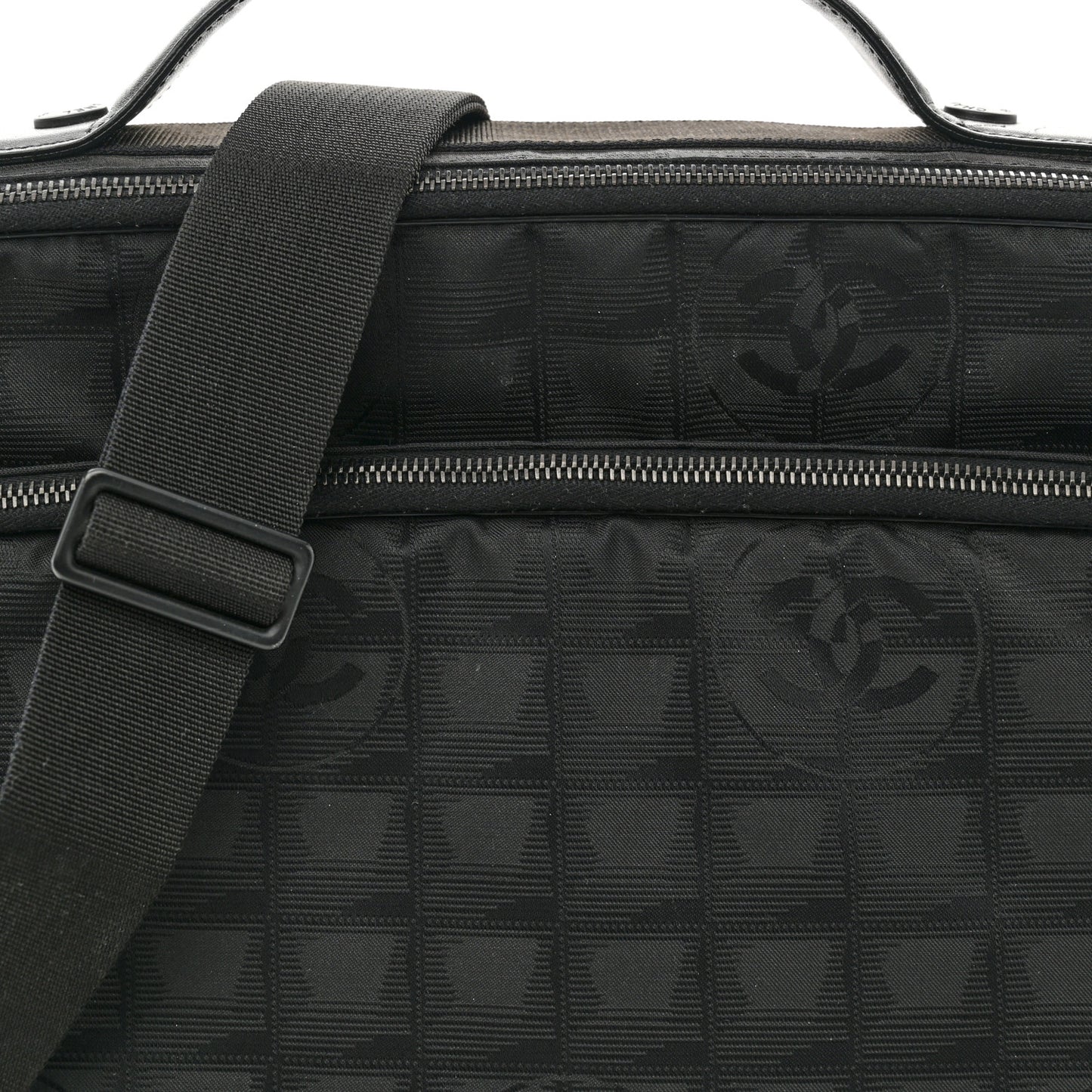 Nylon Travel Laptop Briefcase Black